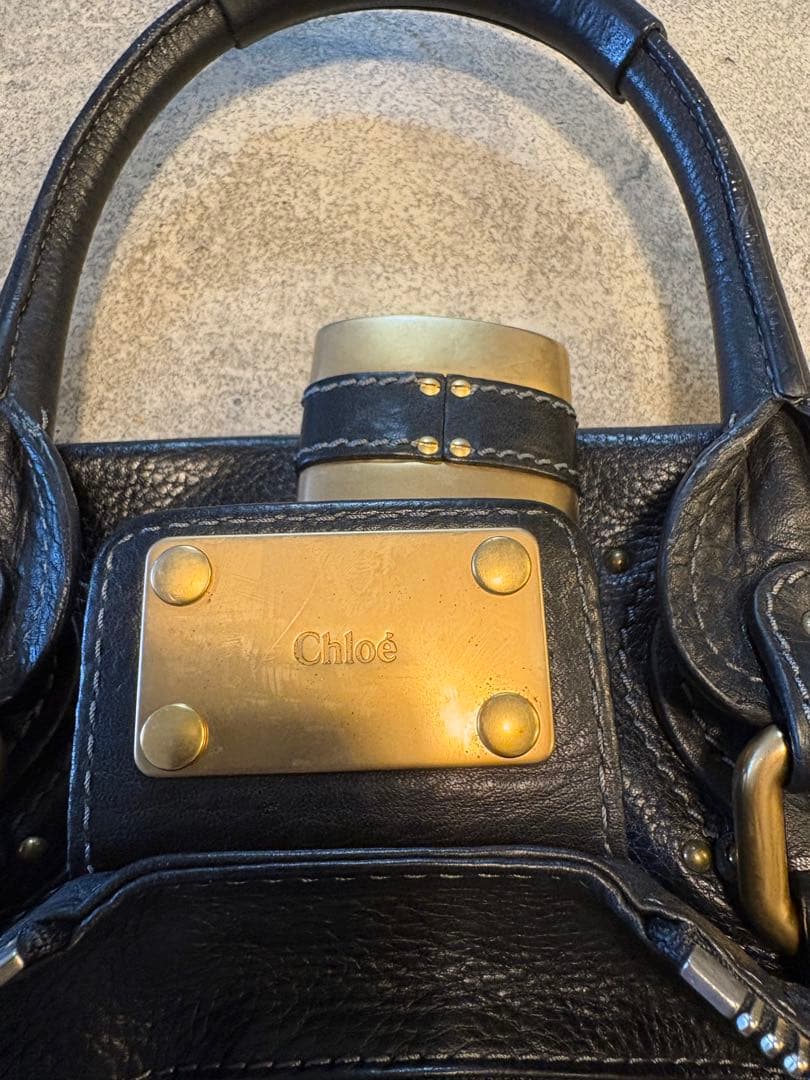 【美品】【即日発送手続】Chloé パディントン ハンドバッグ黒　クロエ