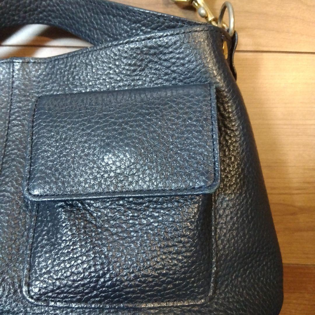 アタオ チヴィ 2way ショルダーバッグ ハンドバッグ レザー ネイビー