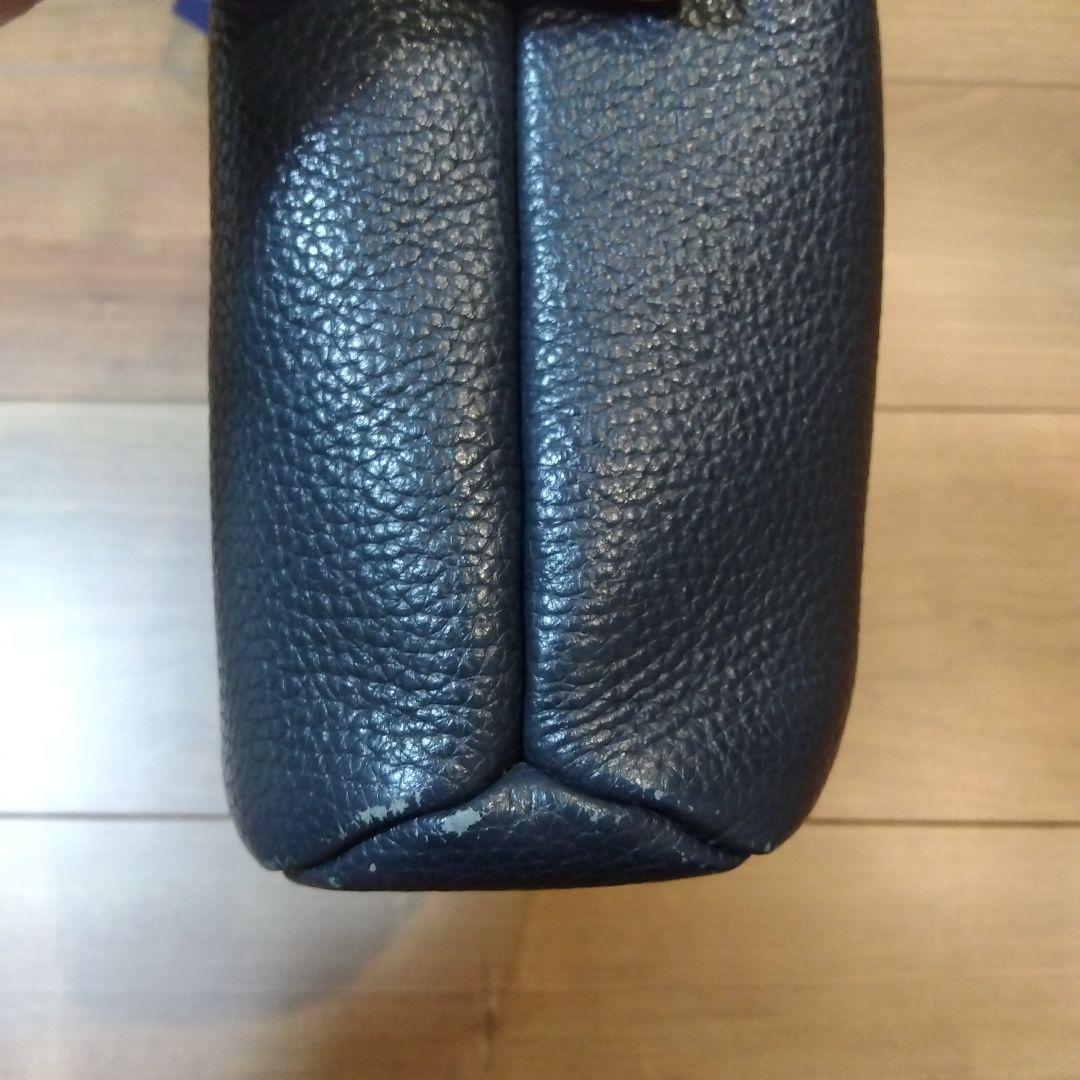 アタオ チヴィ 2way ショルダーバッグ ハンドバッグ レザー ネイビー