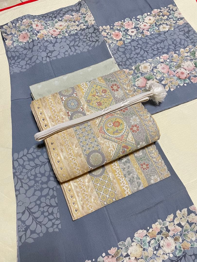 訪問着フルセット 辻ヶ花 作家 落款 正絹 絞り ぼかし 入学式 結婚式