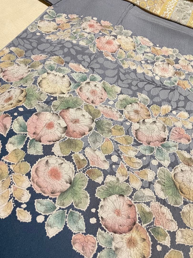 訪問着フルセット 辻ヶ花 作家 落款 正絹 絞り ぼかし 入学式 結婚式