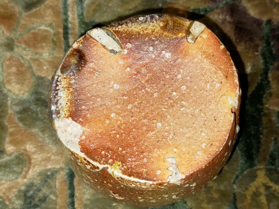 ♥新品♥ 信楽焼 蹲る ♥ 上田寿方 極上作品 共箱付き 花瓶 花器