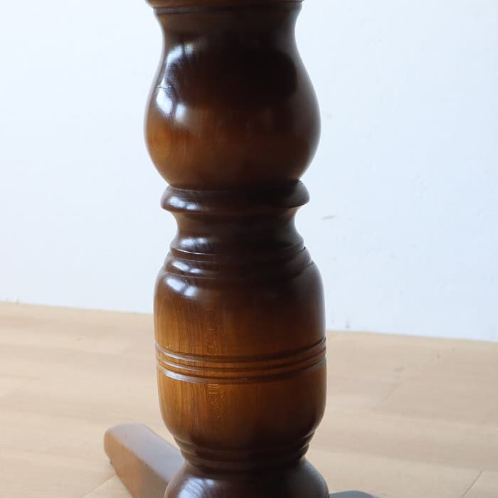 ヴィンテージ 飛騨産業 穂高 丸 ダイニングテーブル キツツキ