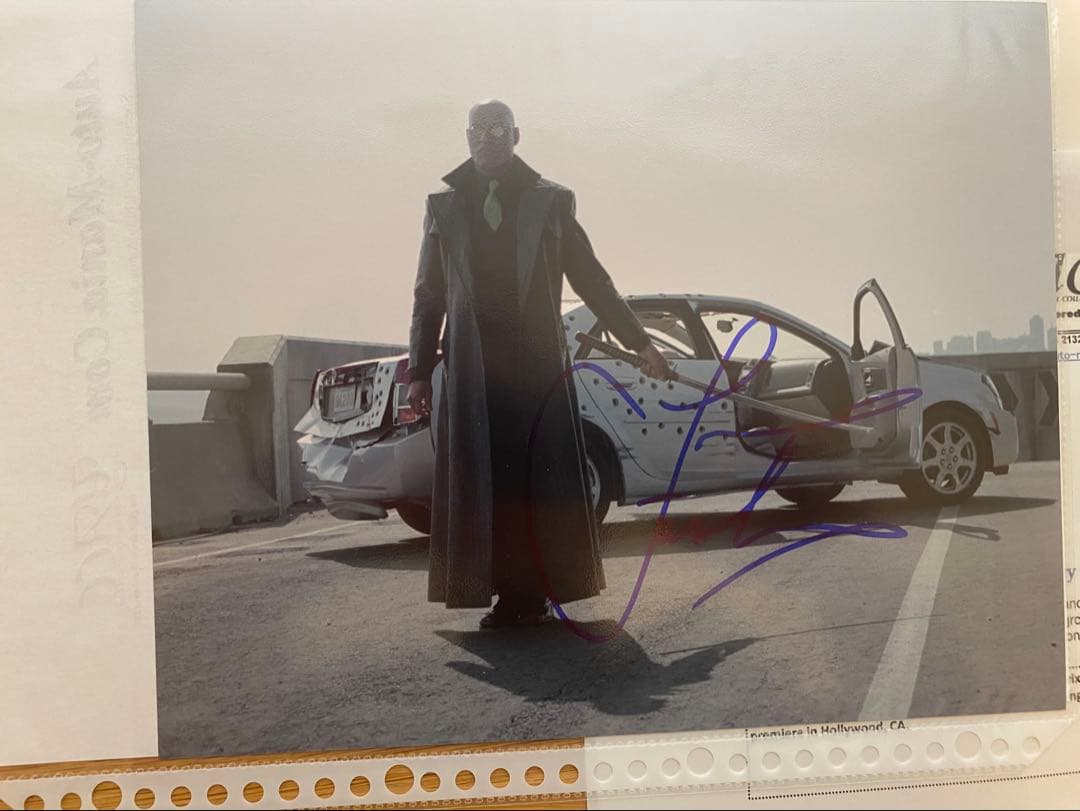 映画 マトリックス サイン入り写真等6点セット キアヌ ネオ