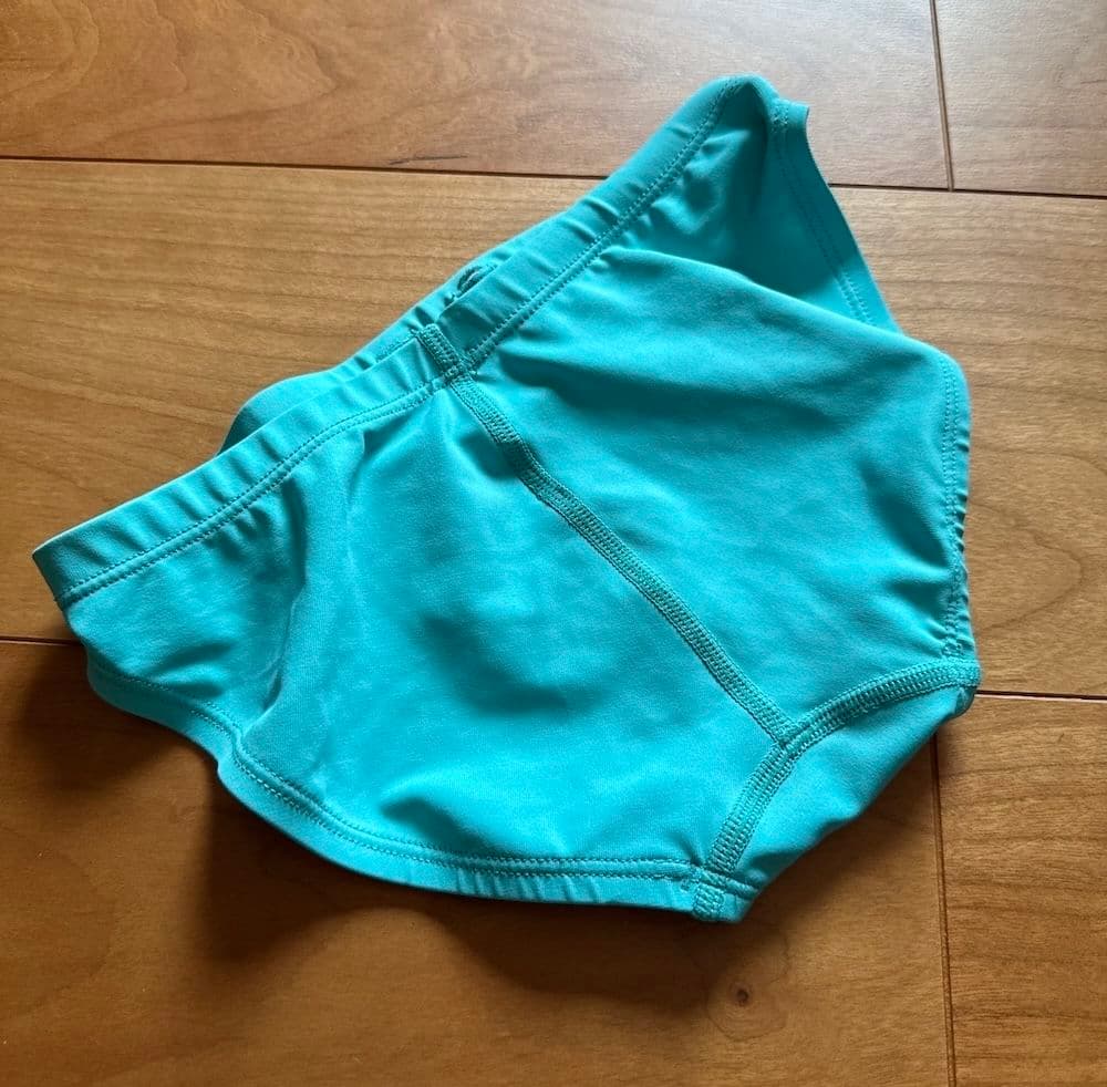 美品】SPEEDO flyingfish ショートブーン スカイブルー 競パン