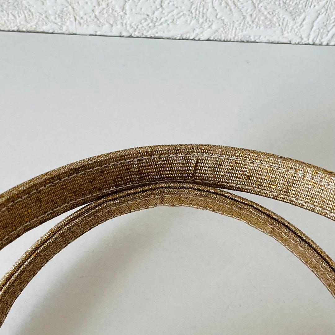 【極美品✨レア】利休バッグ　和装用バッグ　着物バッグ　織物　総柄　大容量