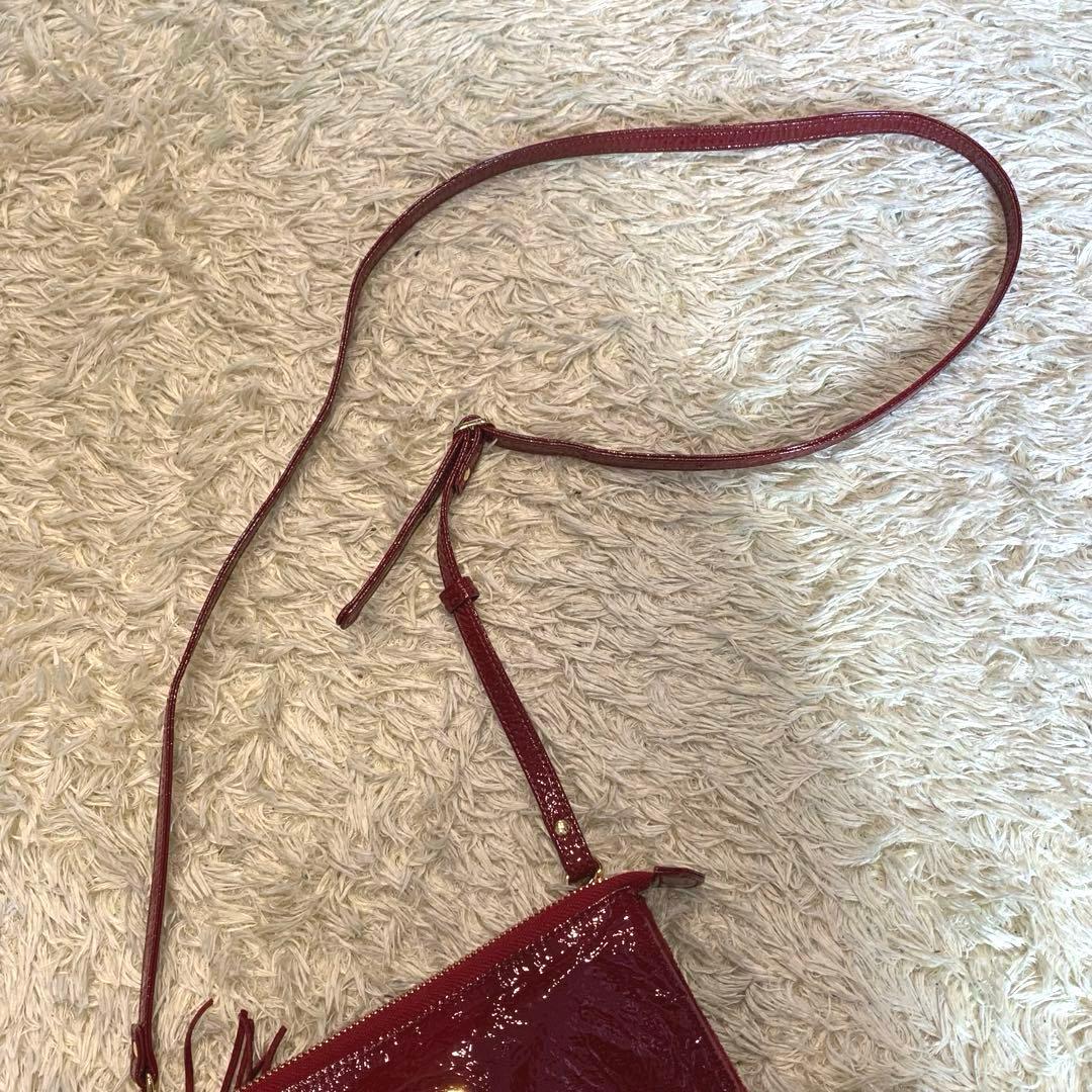 未使用保管品✨ATAO ブーブー お財布ポシェット エナメル レッド