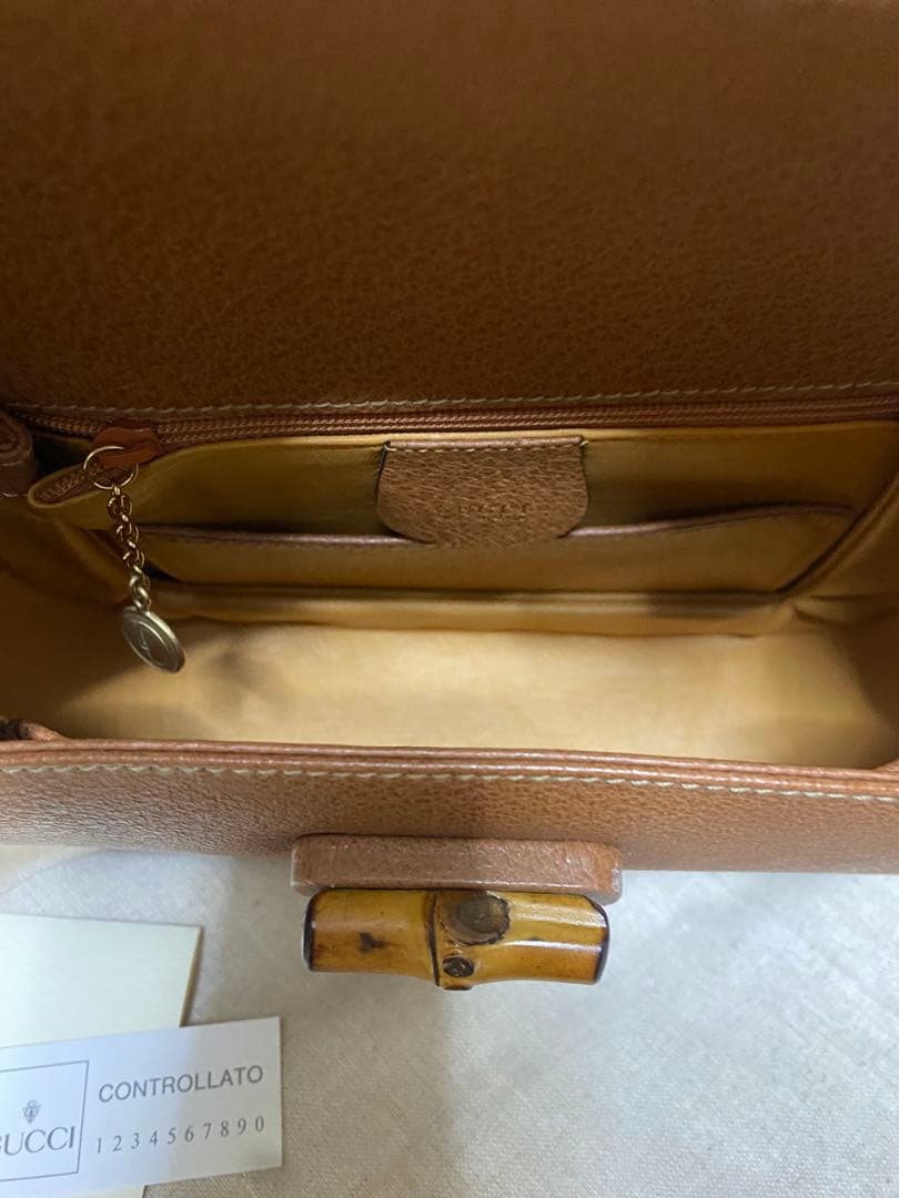 グッチ GUCCI バンブー 2WAYショルダーバッグ スモール レザー
