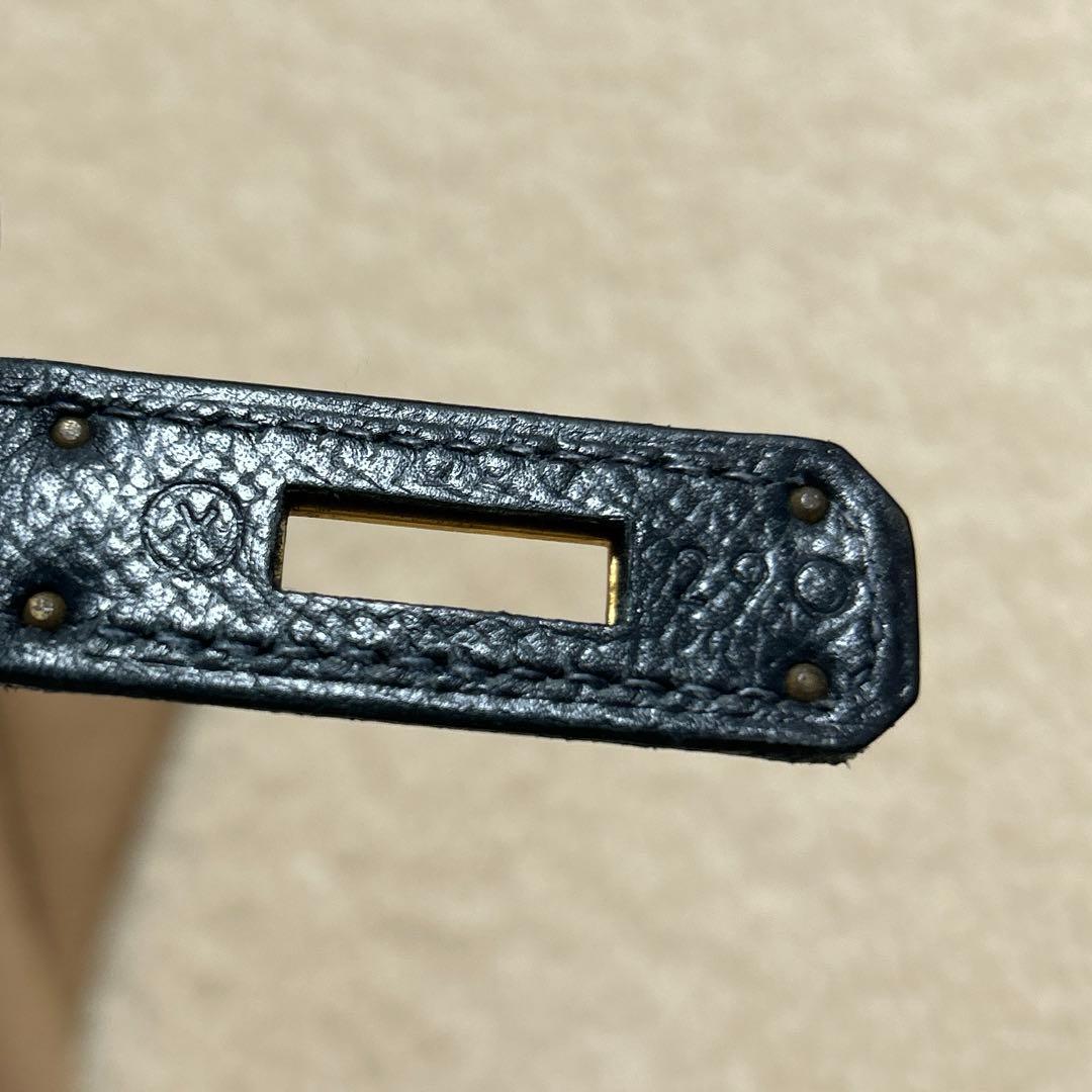 HERMES バーキン40 黒に近いネイビー ゴールド金具