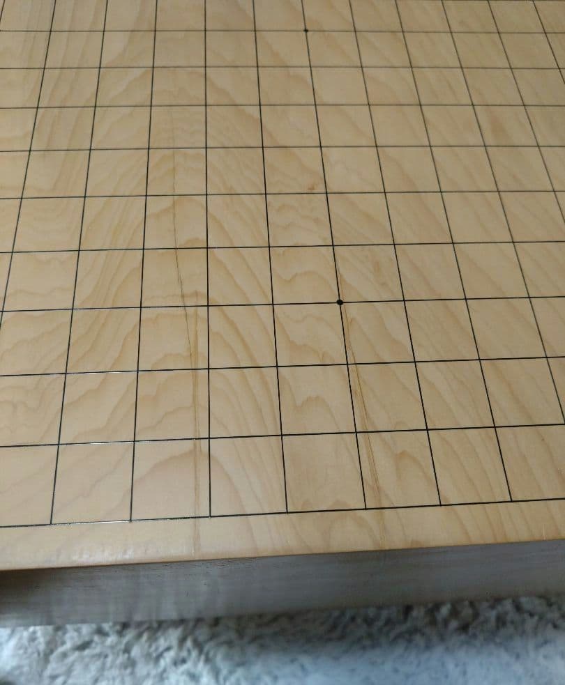 値下げ【囲碁】国産本榧　囲碁盤6.2寸　足つき