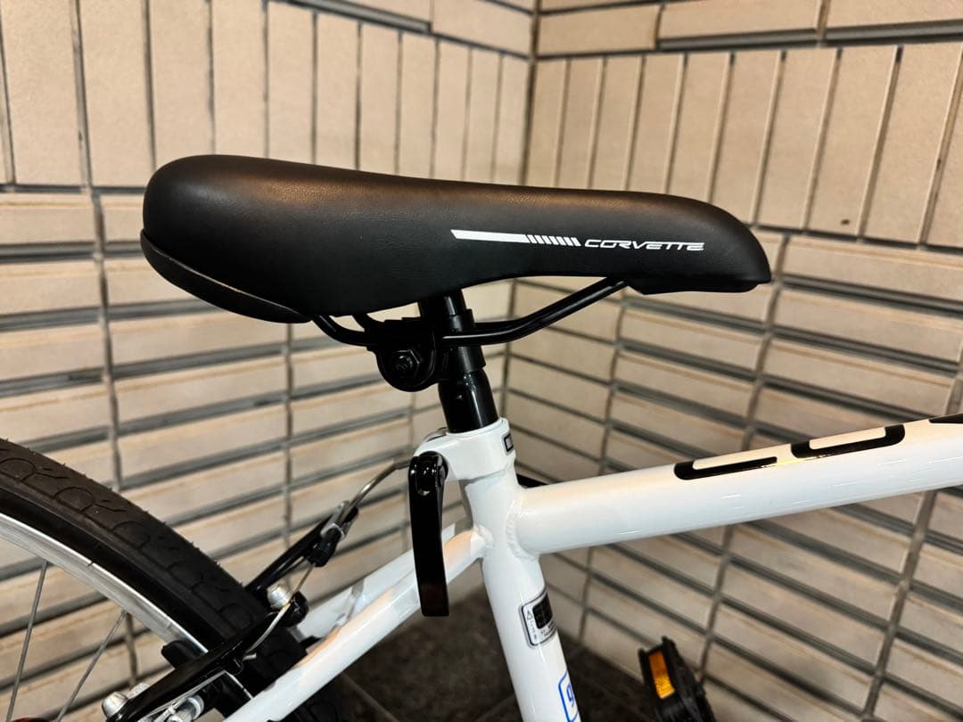 即乗りOK】街乗り自転車 ホワイト 状態良好 通勤・通学 ロードバイク