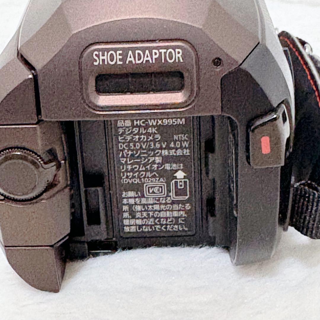 【極美品】Panasonic HC-WX995M 4Kビデオカメラ