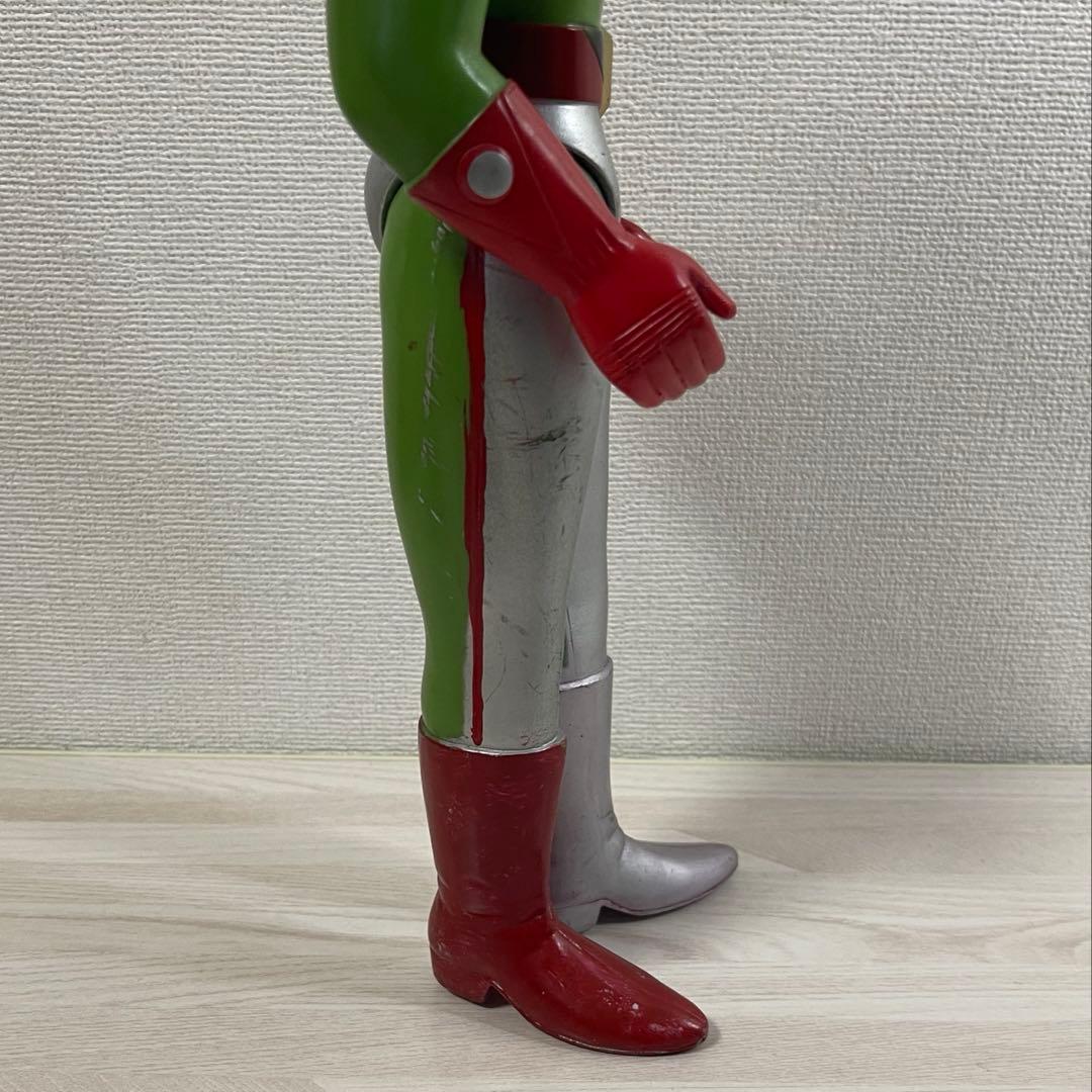 旧バンダイ ソフビ サンダーマスク フィギュア 東洋エージェンシー 面替え