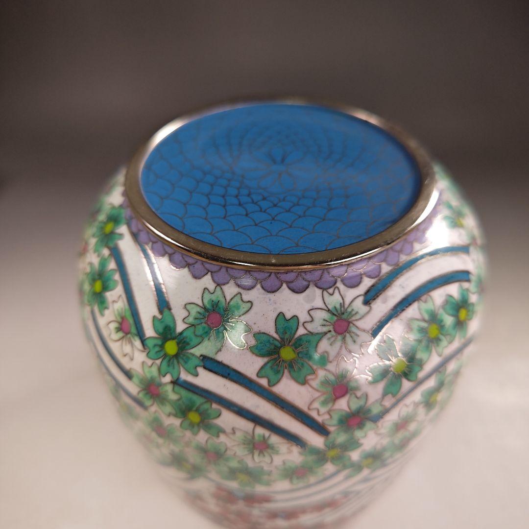 ウ249 水指『七宝 波桜尽くし紋 水指 木箱』茶道具