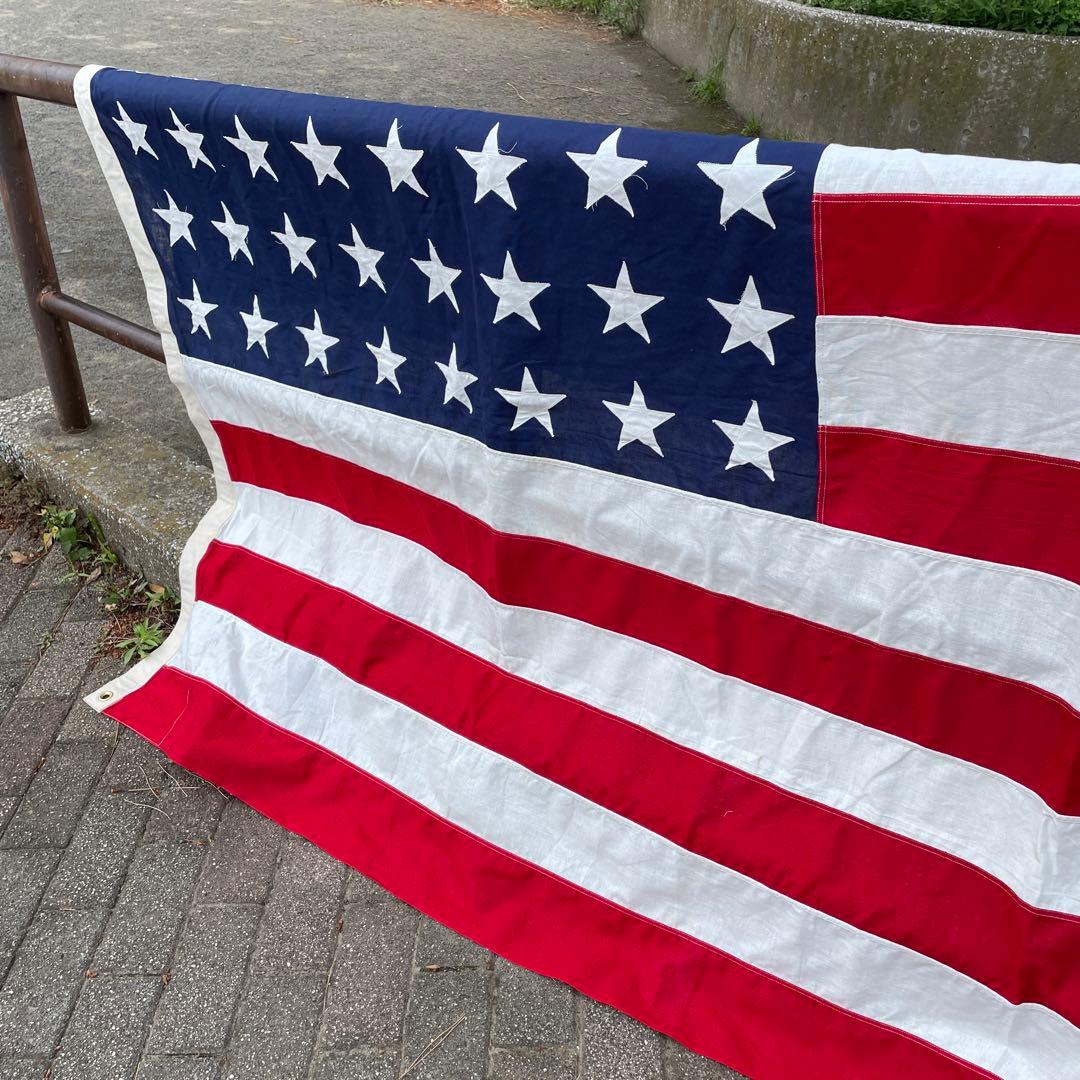 特大BIG！40s〜50s 48星 星条旗アメリカアンティークUSAヴィンテージ