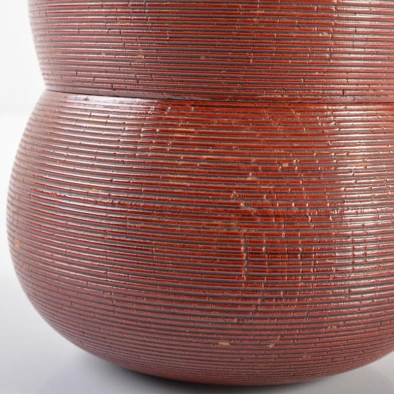 茶道具　越前塗　糸目　七宝蒔絵　瓢茶器　共箱　V　R6794