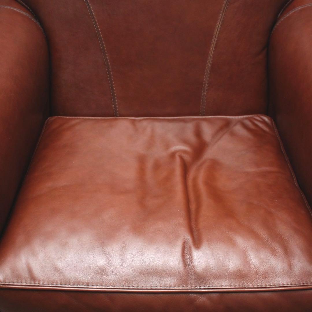 首都圏送無料〜BASTEXイタリアアンティーク超一流ソファ 総本革＋ワニ革