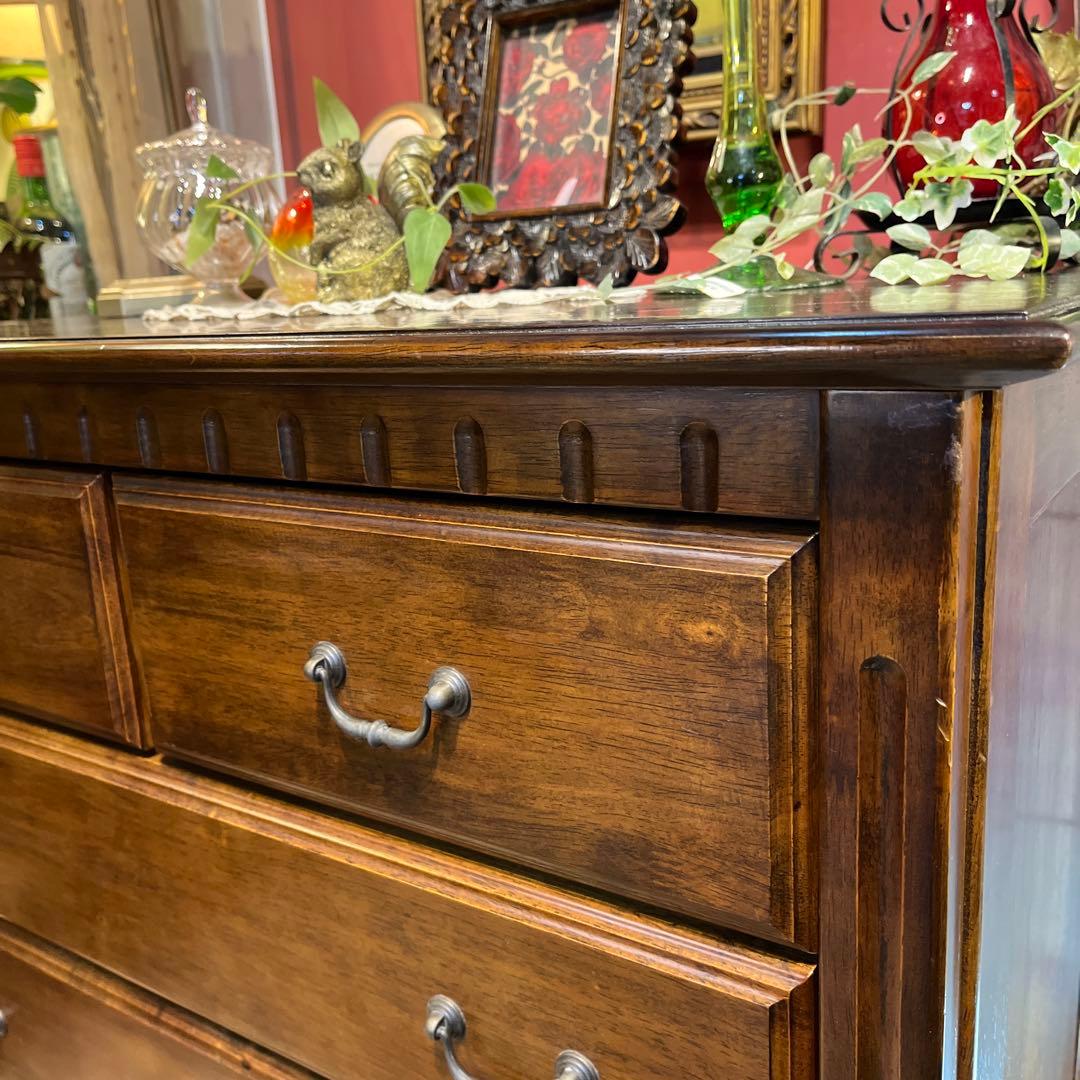 オールドアンティーク ブリティッシュ クラシカル 5DR ホールキャビネット