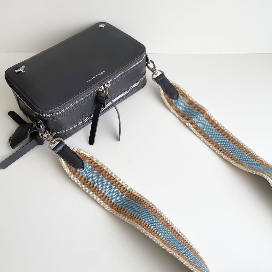 ADMJ ザ・ビー スクエアショルダー レザー スワロフスキー 新品 完売品