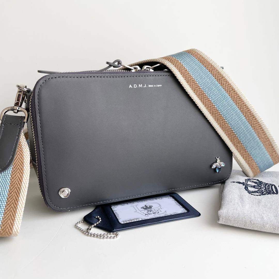ADMJ ザ・ビー スクエアショルダー レザー スワロフスキー 新品 完売品
