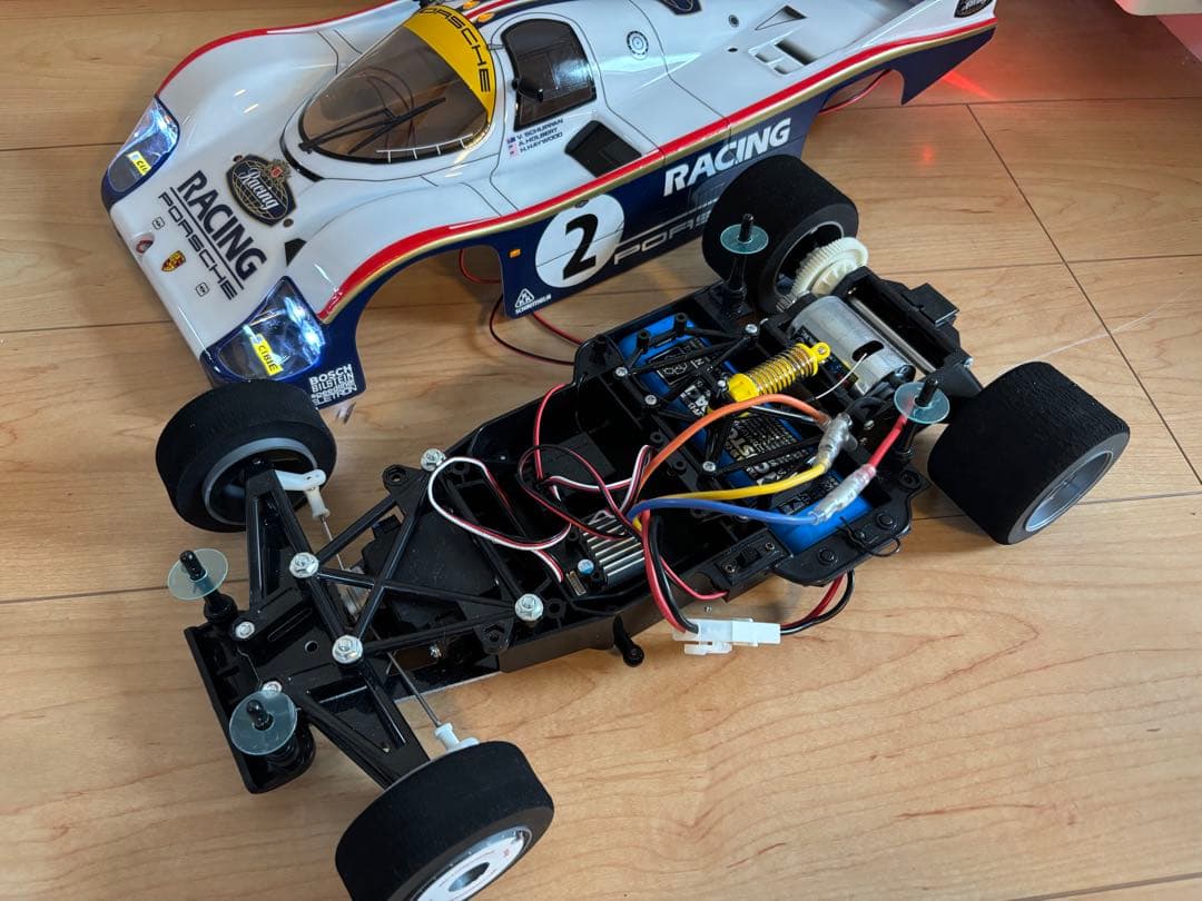 新品！LED15灯！フルベア！】タミヤ 1/10 ポルシェ956 フルセット！