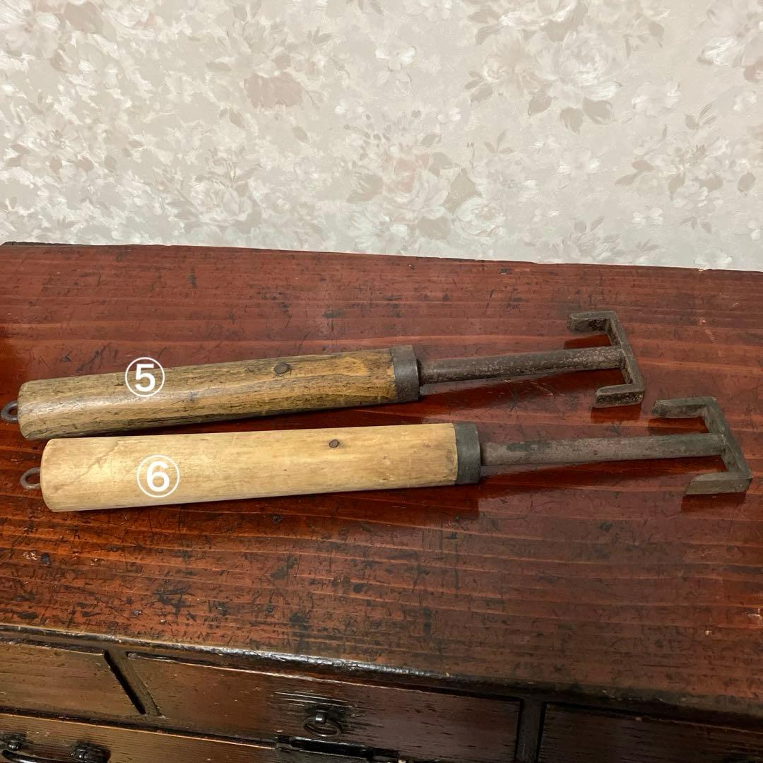 古い蔵戸の「落とし鍵」各種10点