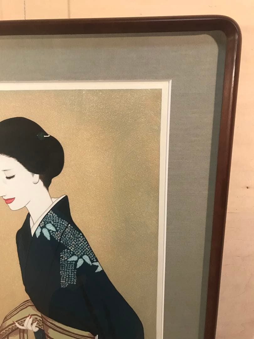 高沢圭一 「帯」 木版画 刷り込みサイン・作品証明シール有り - WWW