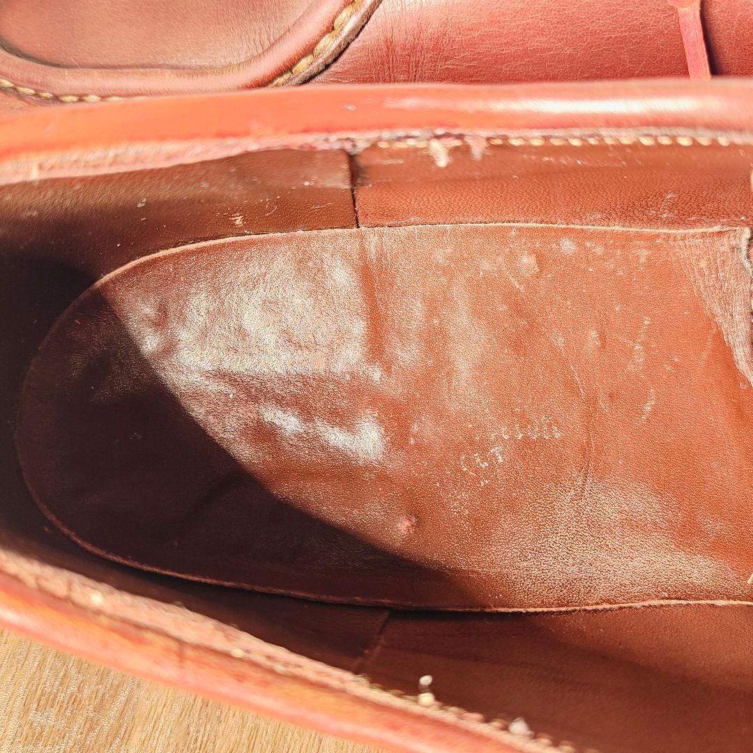 【高級ヴィンテージ】国内レザー工房製　Uチップ厚革オイルドレザー シャンボード系