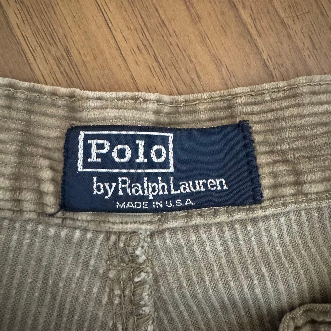 ラルフローレン USA製 コーデュロイパンツ 初期タグ ブラウン 80s 90s