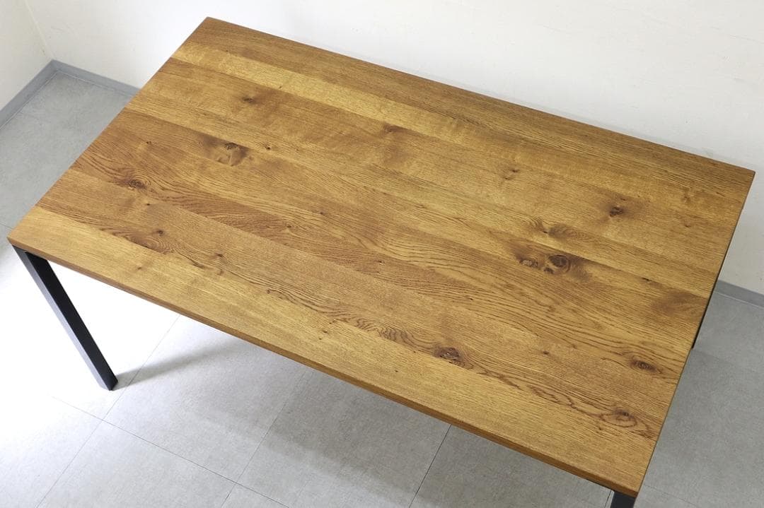 美品 クラッシュゲート 関家具 シンク ダイニング テーブル オーク 無垢材