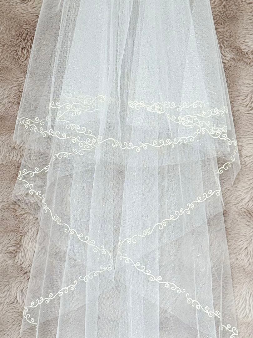 FTW ミラコスタ ウェディング ミッキーベール ショート ラメあり