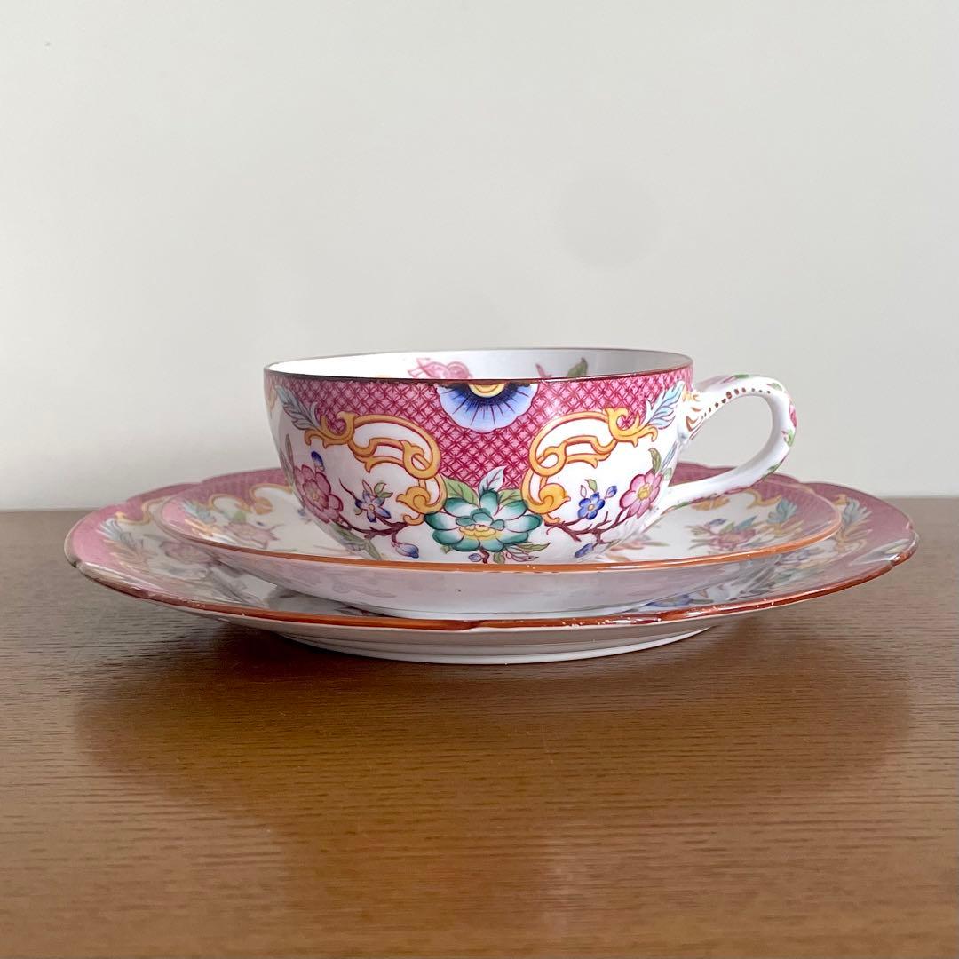 サルグミンヌ ミントン トリオ d カップ&ソーサー フランス アンティーク