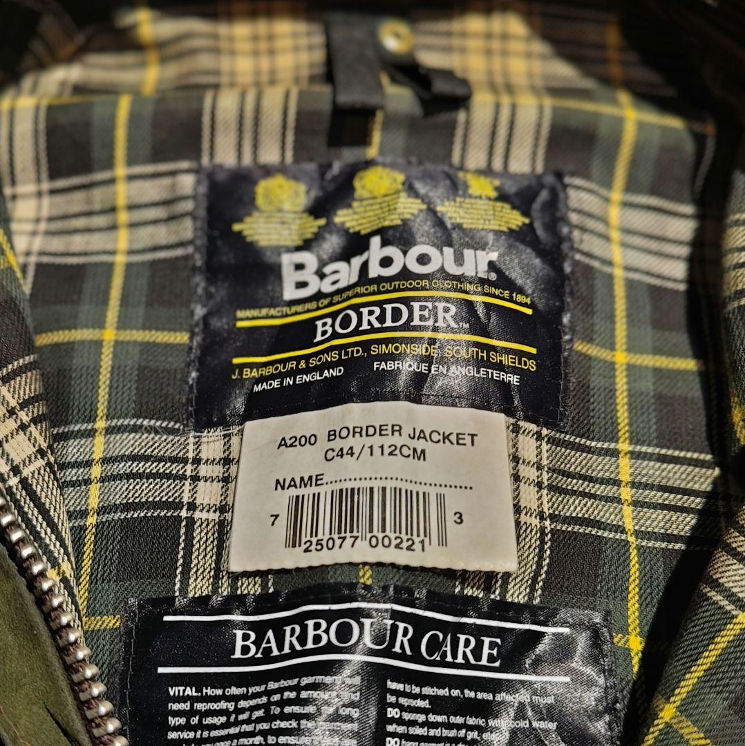 Barbour バブアー オイルジャ A200 BORDER C44/112CM