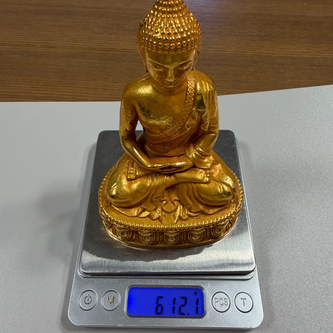 鎏金釈迦牟尼坐像 旧蔵