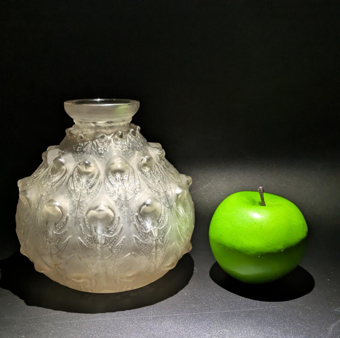 貴重な初期作品☆本人☆ルネ・ラリック フジェール アンティーク 花瓶 1913