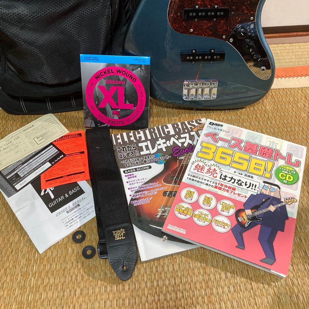 スタンド追加 フェンダー JAZZベース ストラップ ピックガード 本 弦