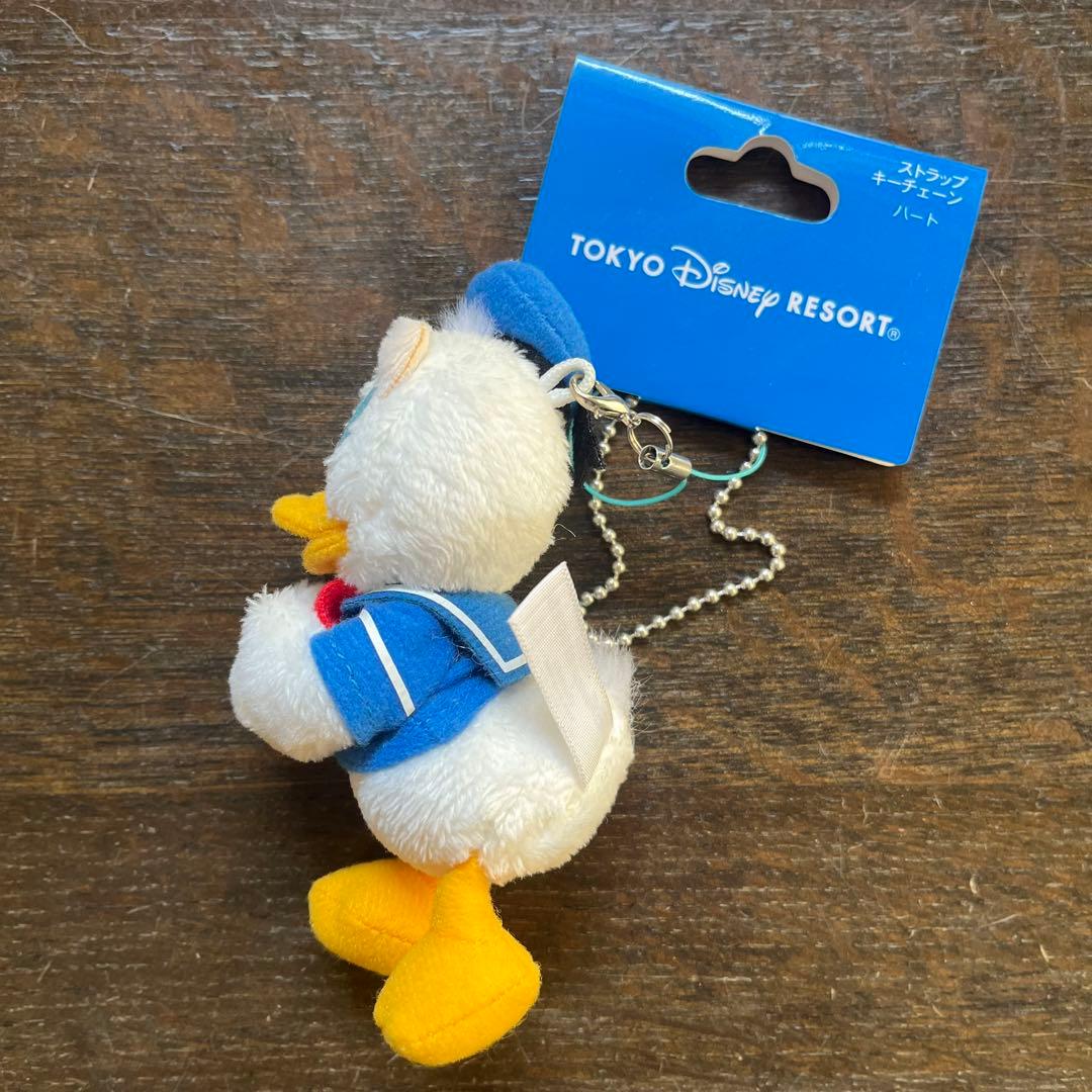 ドナルドダック ぬいぐるみバッジ ストラップキーチェーン セット ぬい