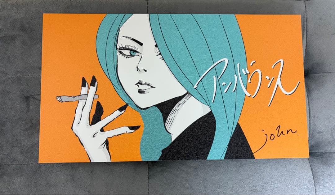 TOOBOE john史展 サイン入りボード アンバランス TOOBOE john史展 サイン入りボード アンバランス