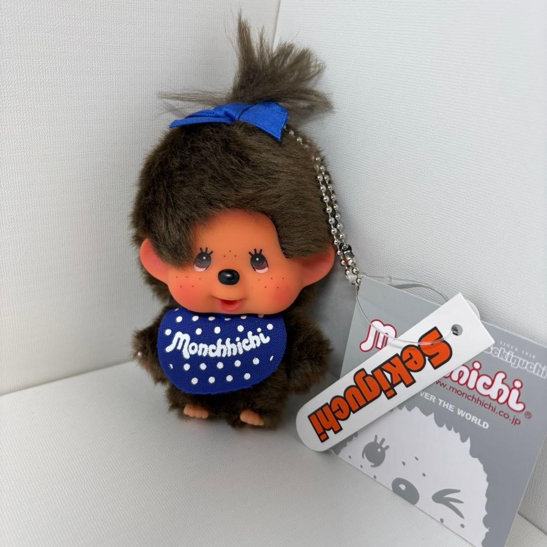 新品 推し色 モンチッチ 青色 monchhichi 2202