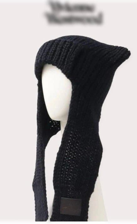 Viviennewestwood ネコ耳ブラックニット帽｜Vivienne Westwood 猫耳