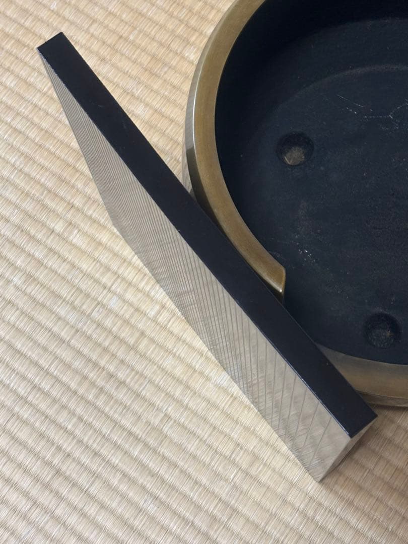 茶道具 風炉 五徳付 敷板❤️荒目板 鉄器製五徳 火鉢道具 キャンプ用品