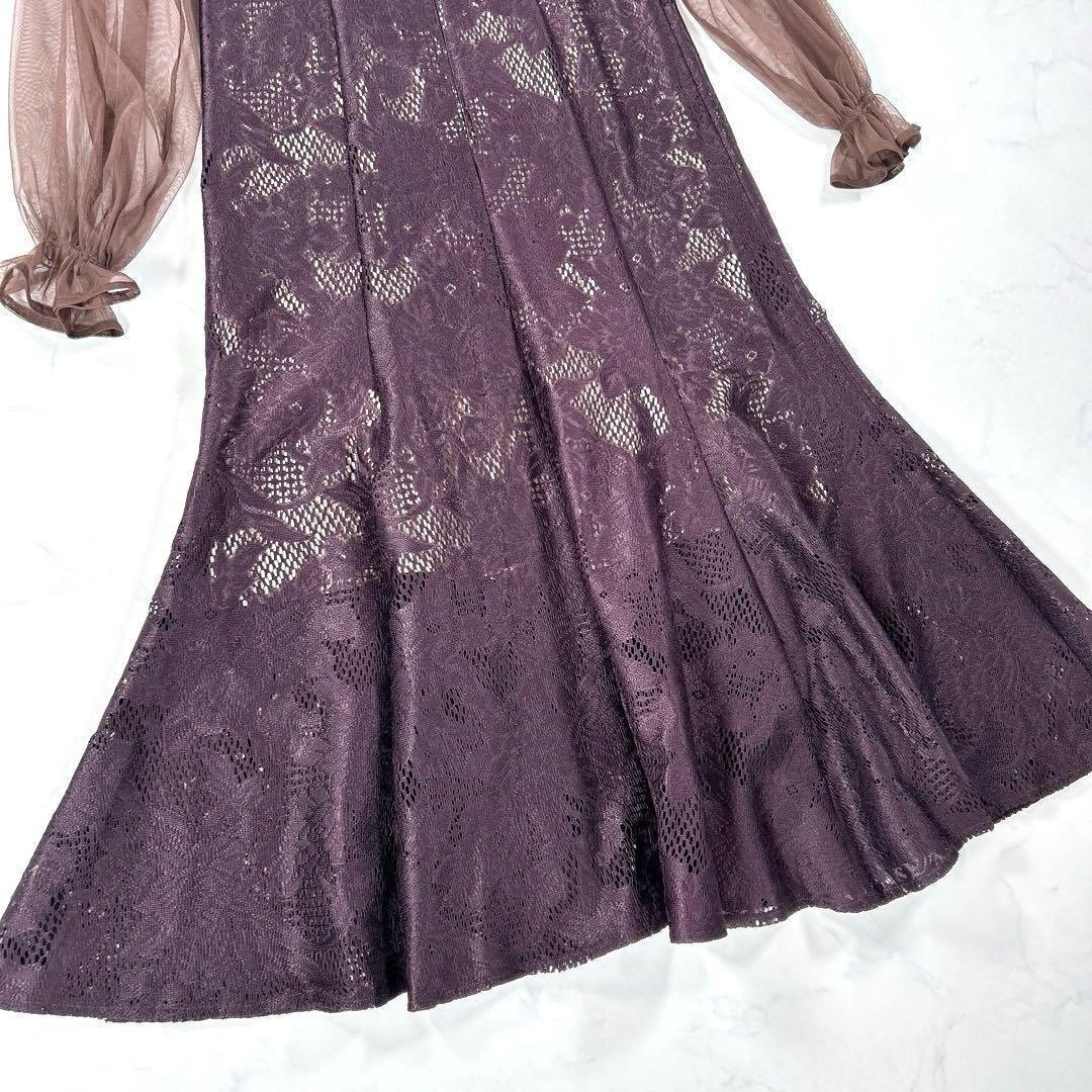 Dorry Doll　シフォンボレロセットメニーウエイドレス　ダークブラウン　M