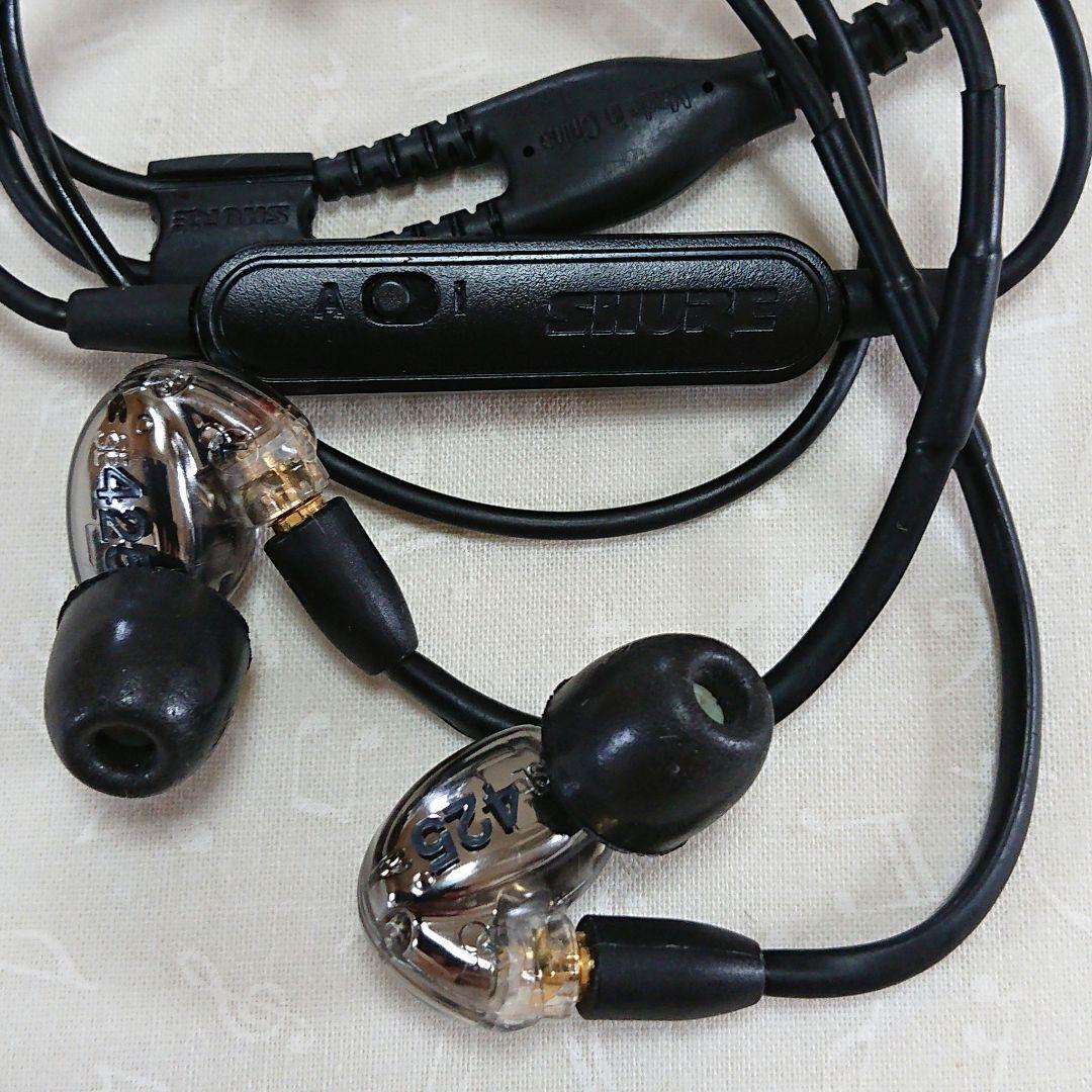 Shure 425 有線イヤホン 収納ケース付 SHURE イヤホン SE425 SE425-V+