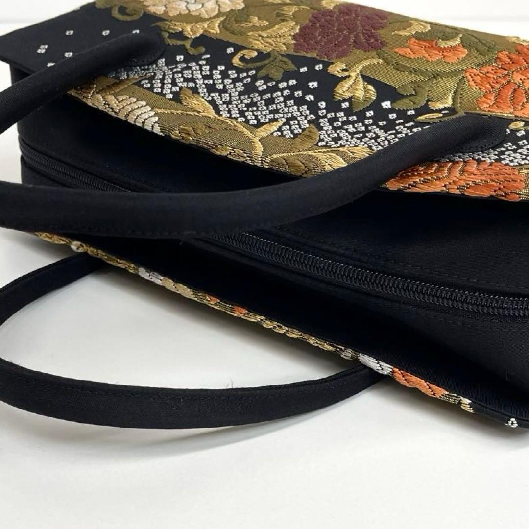 レモンです❣️【着物と帯 時流】B25164◆和装 カジュアルバッグ◆西陣織