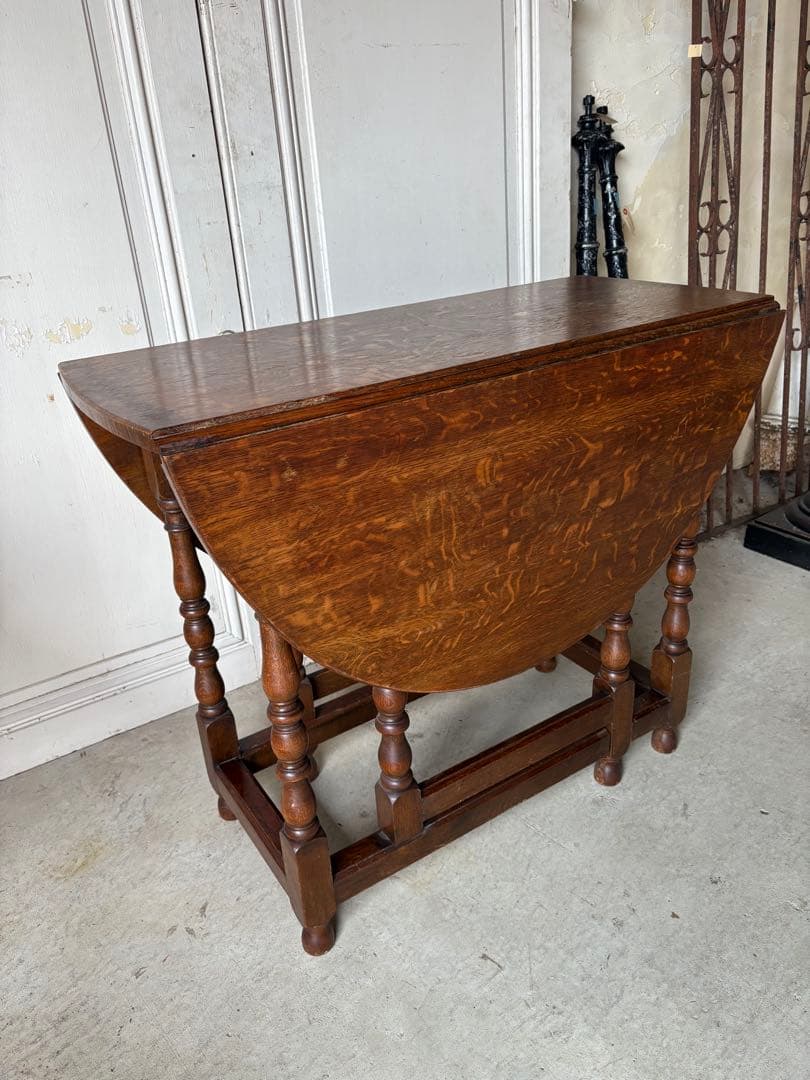 オーク　バタフライテーブル/アンティーク