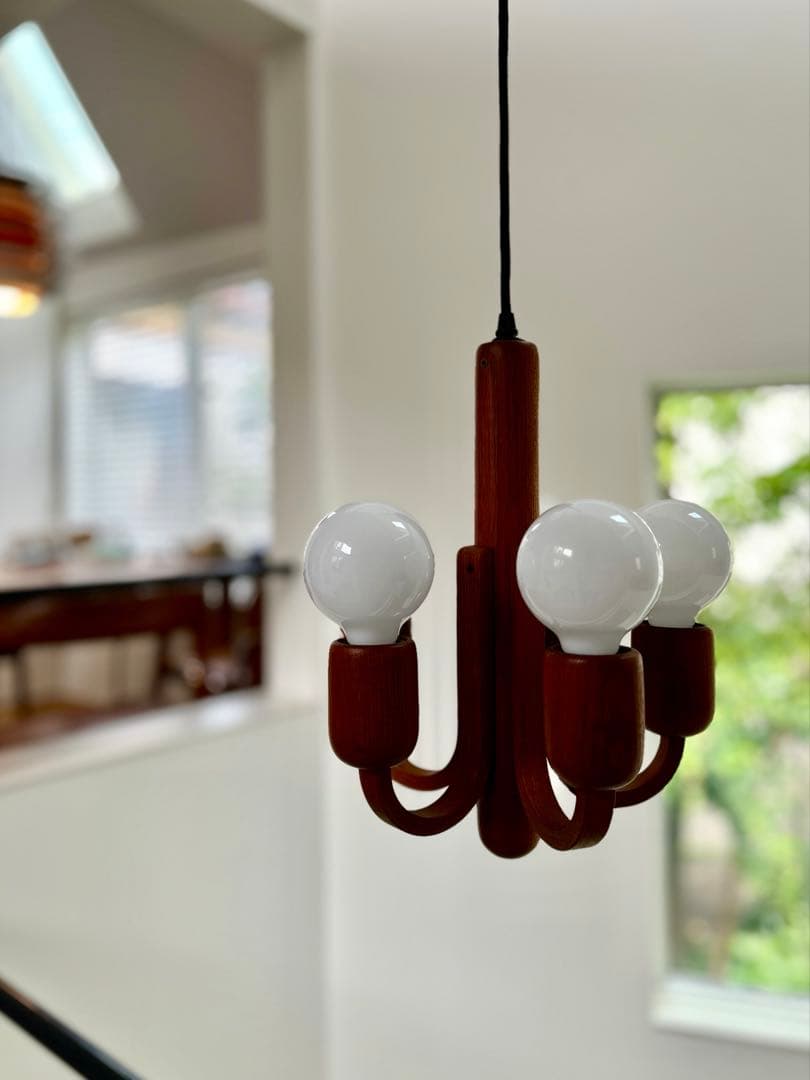 じゅん様専用）独70年代DOMUS チーク無垢材 ヴィンテージ・5灯