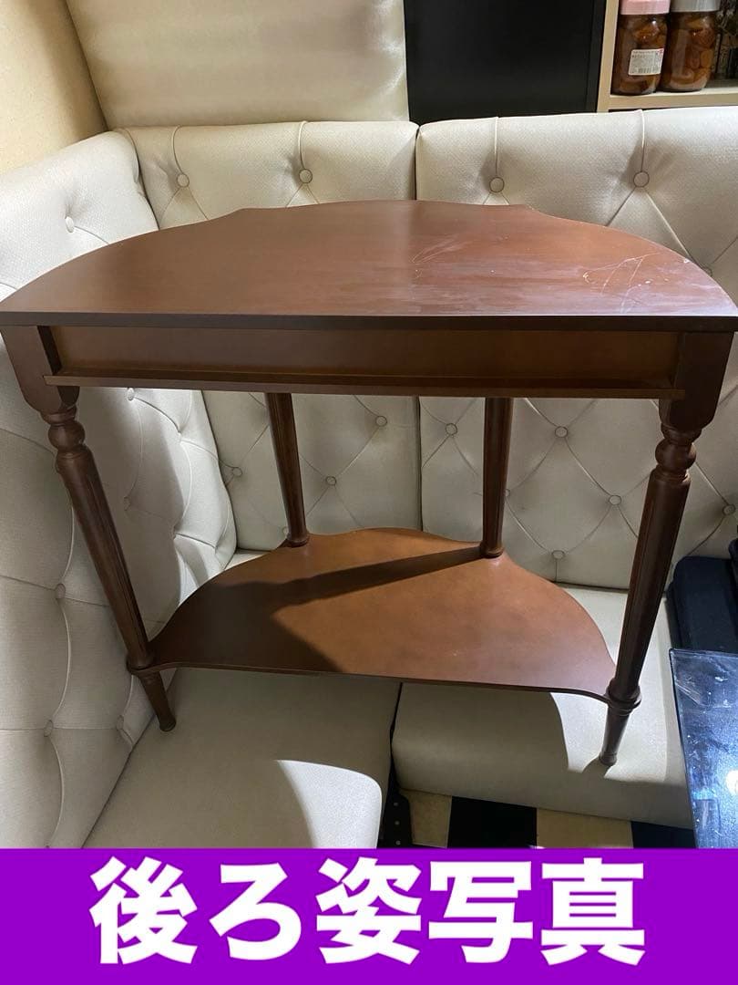 希少♦️花びら ハーフムーン コンソールテーブル♦️落ち着きある