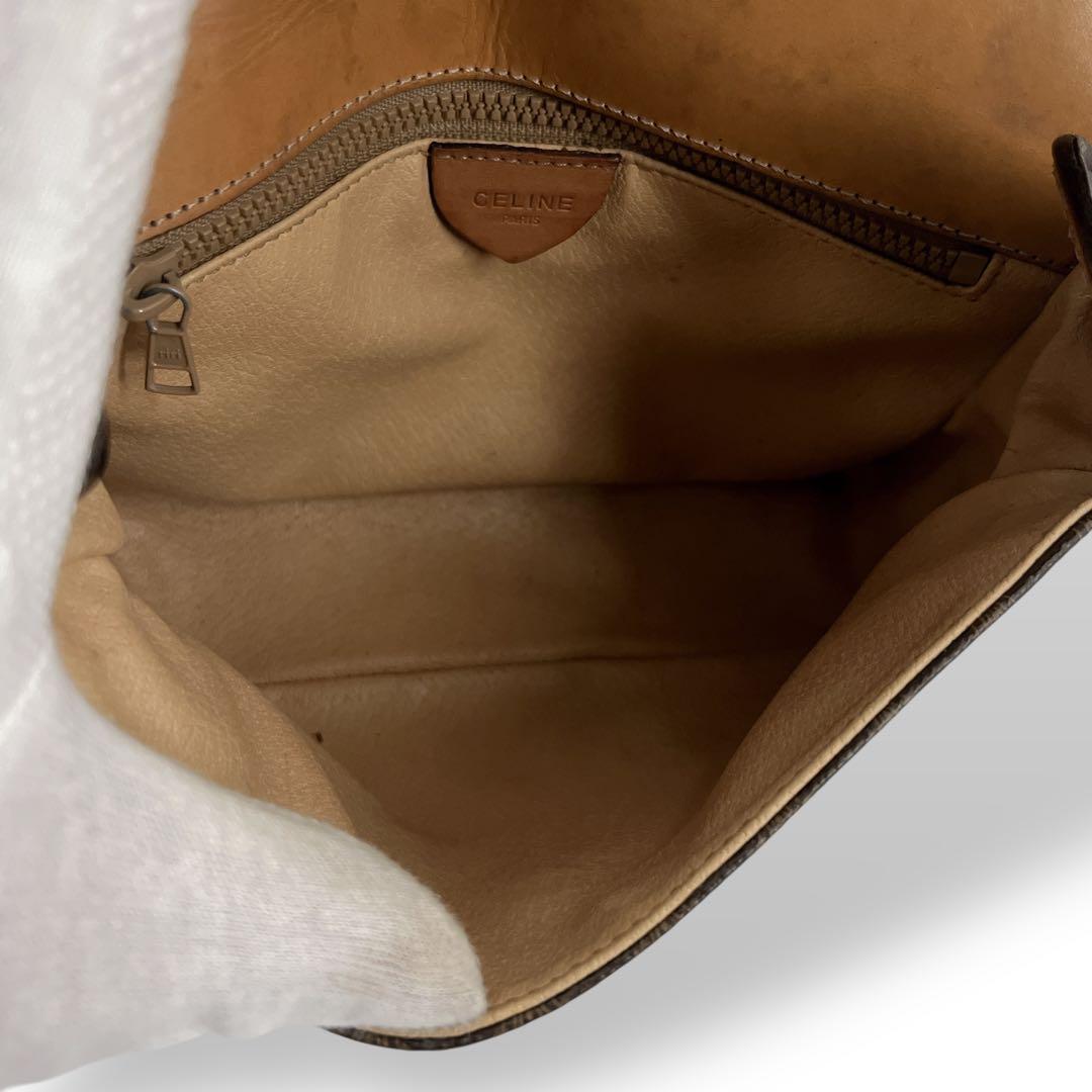 オールド　セリーヌ　ショルダーバッグ　カメラバッグ　マカダム　トリオンフ　PVC