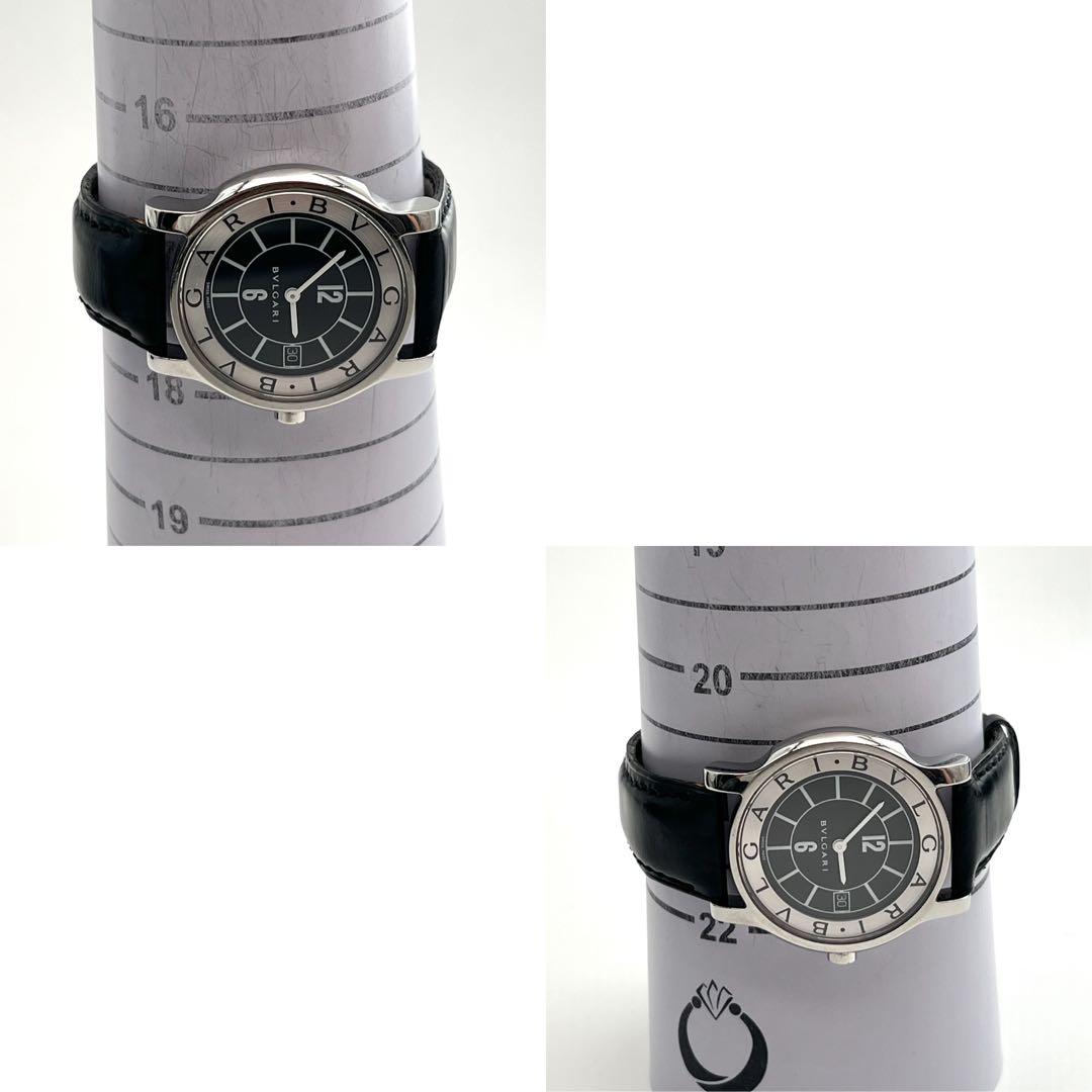 BVLGARI 　ST35S ソロテンポ ブラック文字盤　クォーツ　メンズ