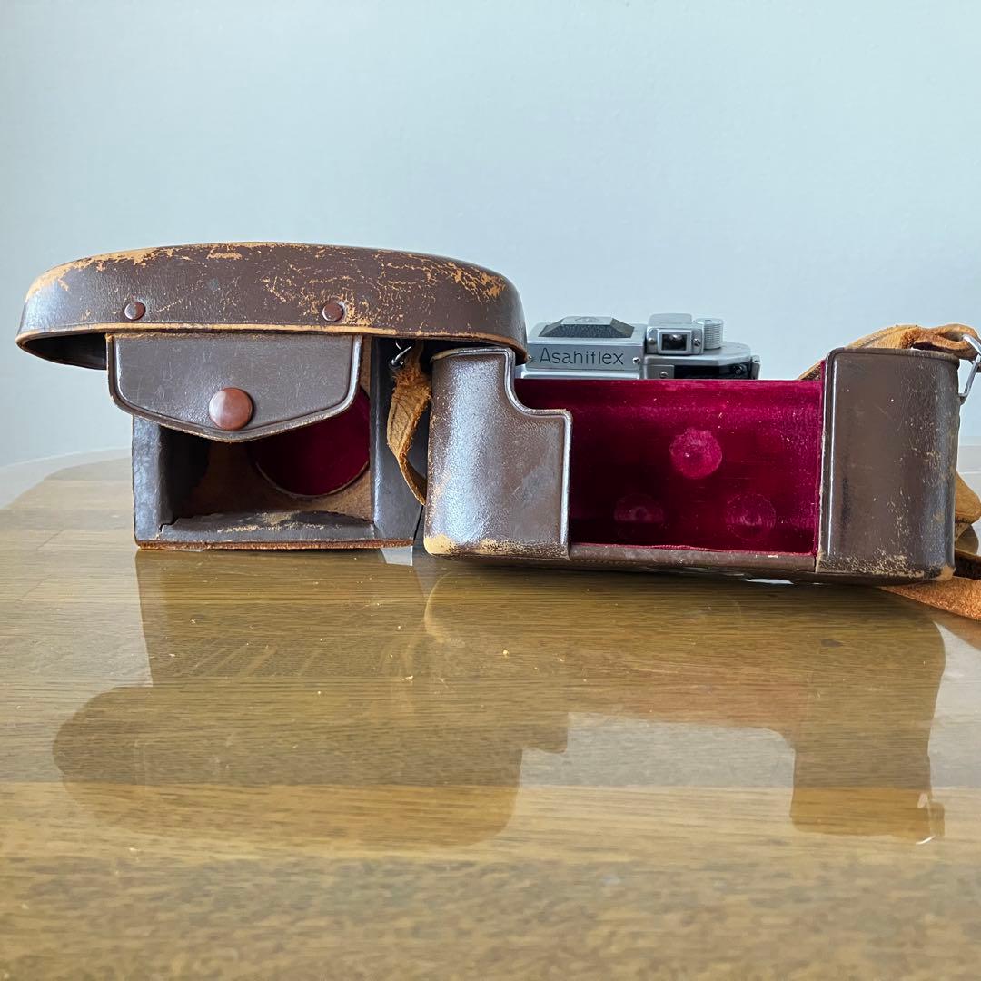 Asahiflex アサヒフレックス 一眼レフカメラ 革ケース付き